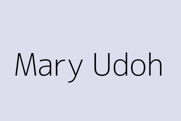 Mary Udoh